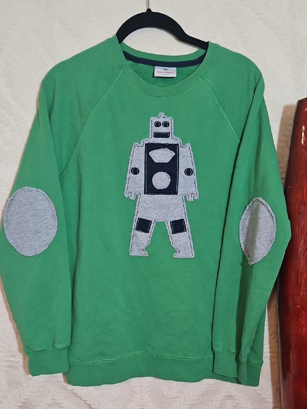 Hanna Andersson Green Sweatshirt with Robot